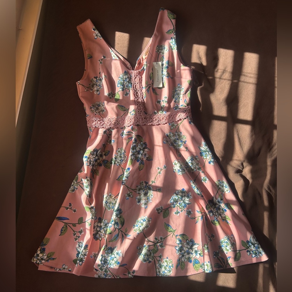 Francesca’s Floral Pink Dress - Picture 1 of 5